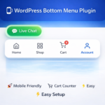 Mobile Bottom Navigation Menu WordPress Plugin