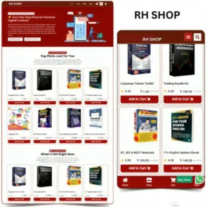 Digital Product Selling Website Template
