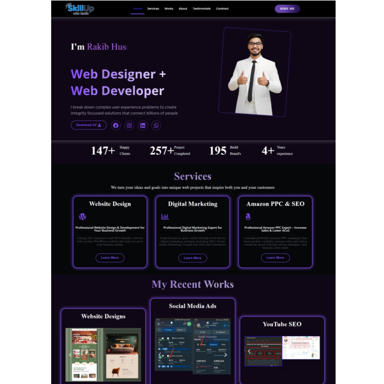 Marketer Portfolio – Elementor Template Kit