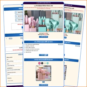 Kitchen Set Landing Page Template