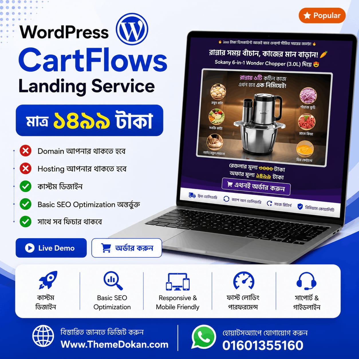 Wp Custom Landing Page Design