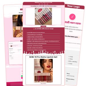Lipstick Set Landing Page Template
