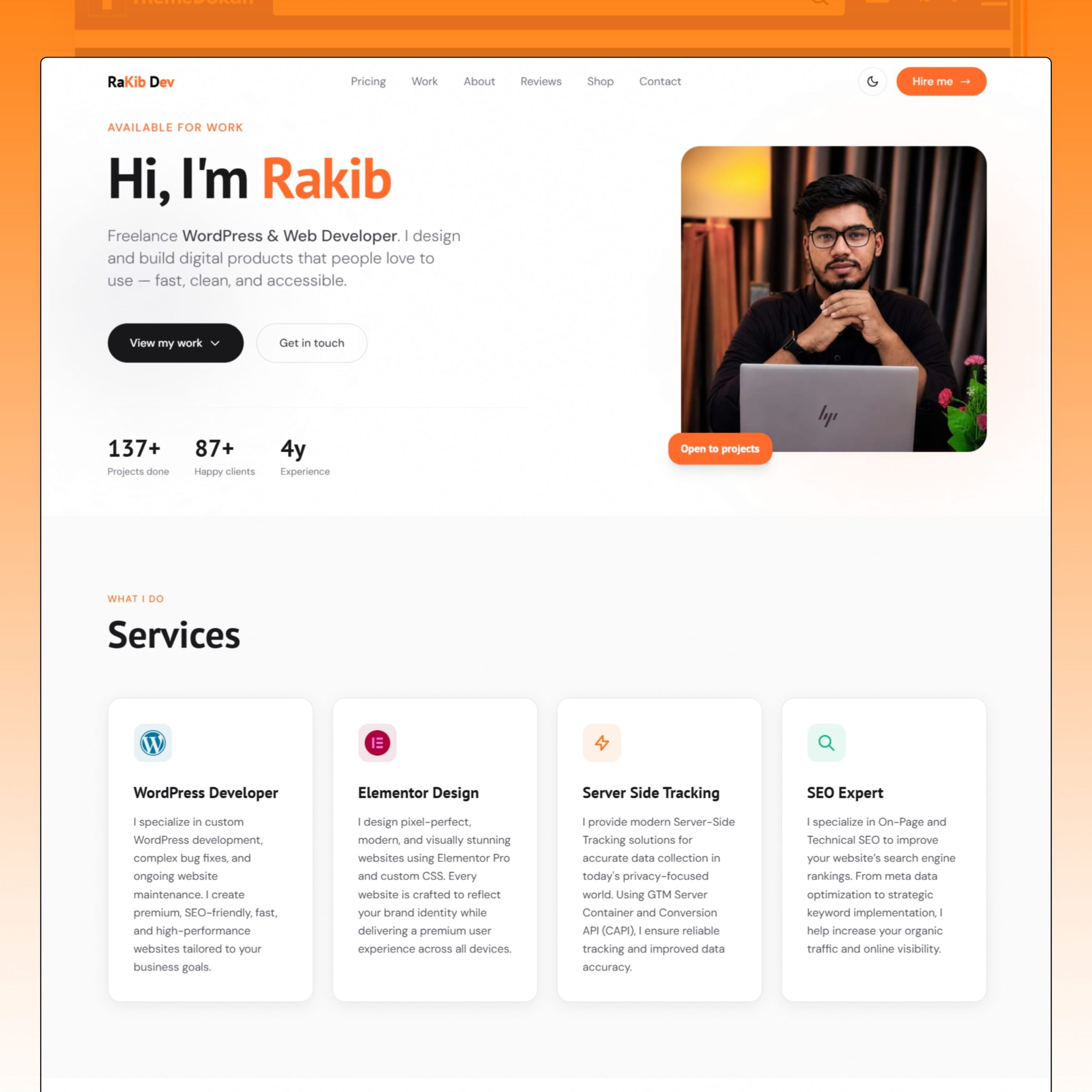Portfolio HTML Website